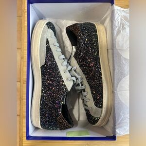P448 Women’s 39EU (8.5-9US) Glitter Melange Low Top Sneaker - great condition